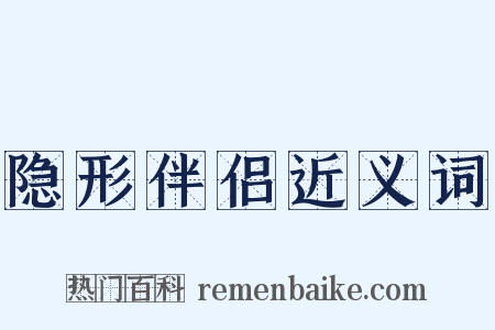 隐形伴侣近义词是什么意思的图片